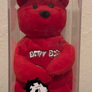Betty Boop Red Stuffed Bear